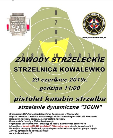 Zawody Strzeleckie 3GUN w Kowalewku 29 czerwiec