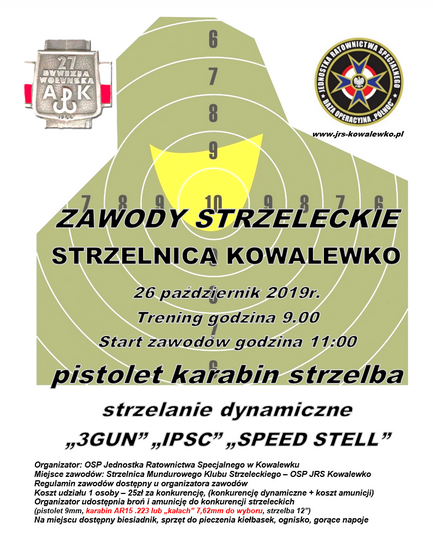 Zawody Strzeleckie w Kowalewku – 26 Październik