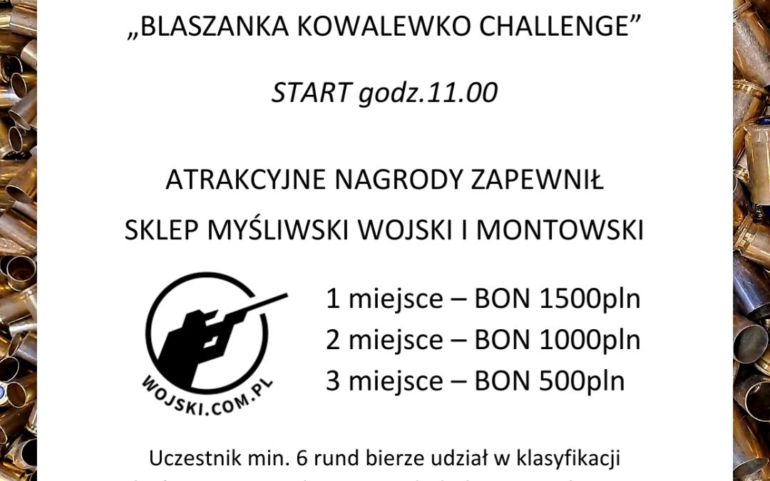 11.11.2023 – Finałowa runda Ligi Strzelectwa Dynamicznego „Blaszanka Kowalewko Challenge”